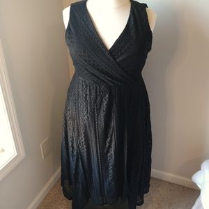 Torrid Black Crochet Sleeveless Dress